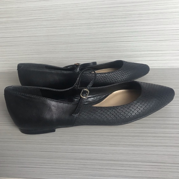 Vince Camuto Shoes - Vince Camuto Alyssana Leather Snakeskin Flats 6.5M